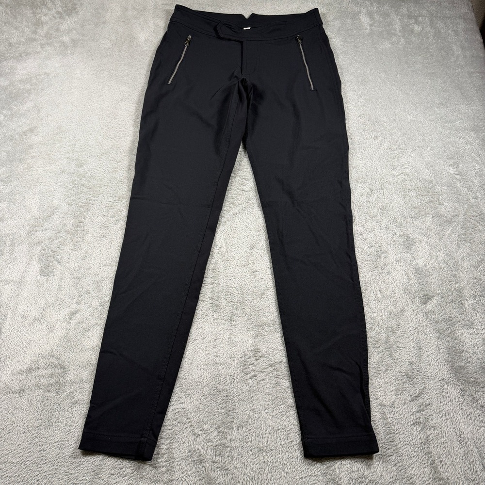 Lululemon Wander Stash Utility Pant Women 6 Black Slim Fit Zipper Pockets Career